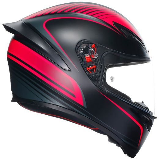 full face κράνη μηχανής agv k1 S WARMUP BLACK/PINK ece 2206 κράνος