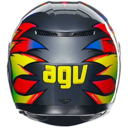 ece 2206 κράνος AGV K3 MPLK BIRDY 2.0 GREY/YELLOW/RED