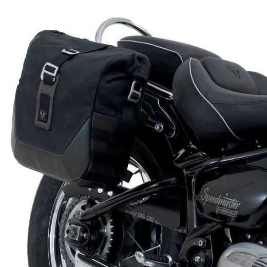 Αδιάβροχο πλαϊνό σακίδιο SW-MOTECH TRIUMPH BONNEVILLE SPEEDMASTER σετ μαύρο καφέ