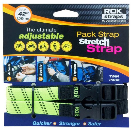 Ελαστικοί ιμάντες Αποσκευών Μηχανής ROKSTRAPS STRETCH STRAP SET Χανιά