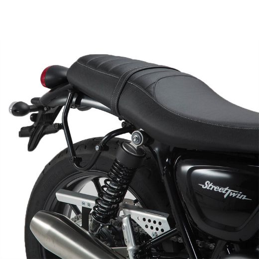 Αδιάβροχο πλαϊνό σακίδιο SW-MOTECH TRIUMPH STREET TWIN 900 σετ μαύρο καφέ