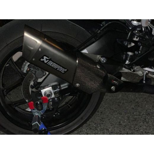 Αυτοκόλλητα εξάτμισης AKRAPOVIC 135x40 ROAD BLACK SILVER