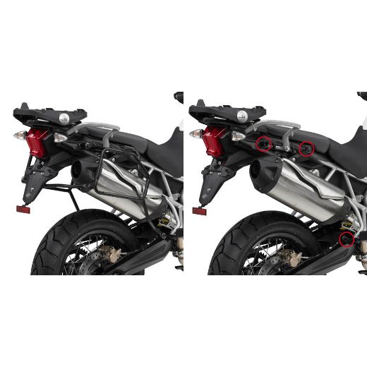 Βάσεις πλαϊνών βαλιτσών GIVI TRIUMPH TIGER 800 XC XR 2011-2017 PLR6409