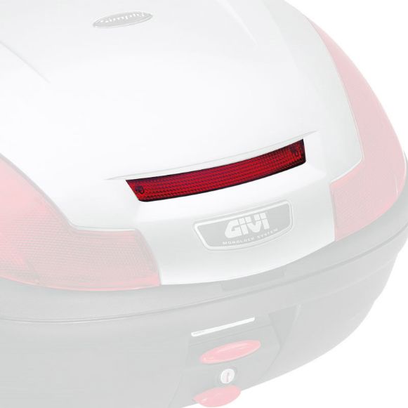 GIVI Z744R Διάφανο Κεντρικό ανακλαστικό μπαγκαζιέρας GIVI E470