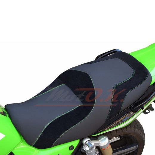 MOTO.K BLACK/GREY COMFORT SEAT + PROSTATE SPACE FOR KAWASAKI ZRX1100