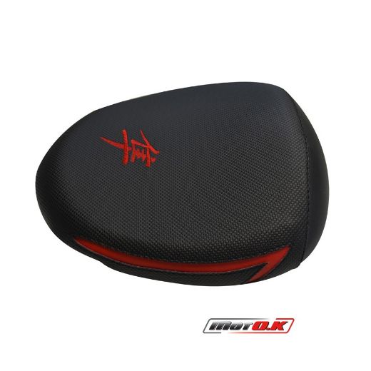 MOTO.K SUZUKI HAYABUSA (08-12) EMBROIDERY LOGO BLACK SEAT COVER