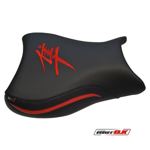 MOTO.K SUZUKI HAYABUSA (08-12) EMBROIDERY LOGO BLACK SEAT COVER