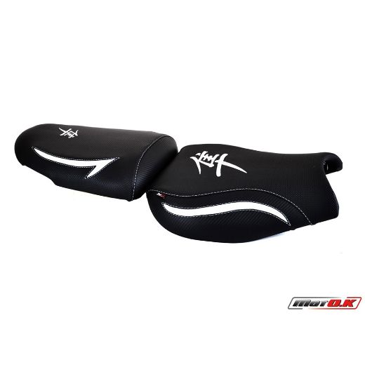 MOTO.K SUZUKI HAYABUSA (08-12) EMBROIDERY LOGO BLACK SEAT COVER