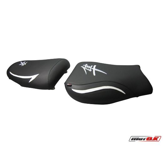 MOTO.K SUZUKI HAYABUSA (08-12) EMBROIDERY LOGO BLACK SEAT COVER