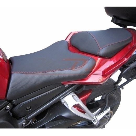 MOTO.K B374 BLACK/SILVER SEAT COVER YAMAHA FZ1 FAZER