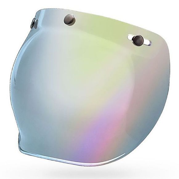 BELL 3-SNAP BUBBLE IRIDIUM SILVER VISOR FOR CUSTOM 500