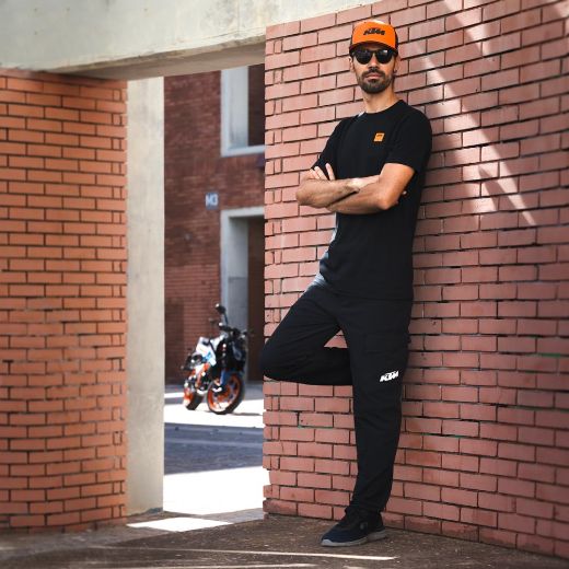 ανδρικά παντελόνια ktm team pants black μαύρο