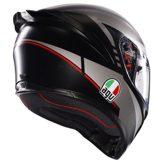 AGV k1 S MPLK Lap full-face helmets matt black/grey/red Chania