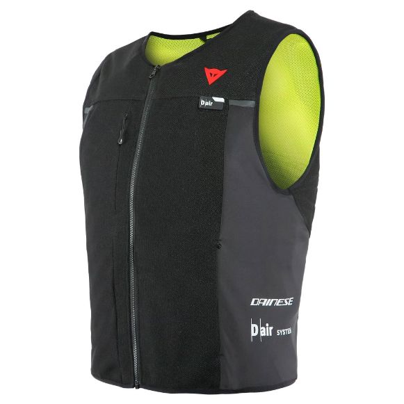 DAINESE SMART JACKET BLACK/FLUO-YELLOW D-AIR PROTECTOR