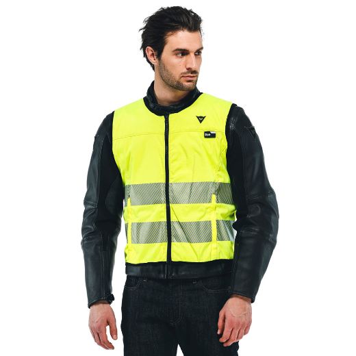 DAINESE SMART JACKET HI VIS FLUO-YELLOW D-AIR PROTECTOR