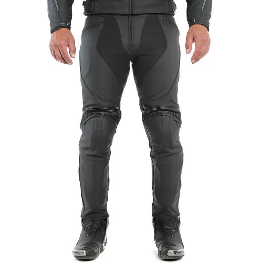 DAINESE PONY 3 BLACK-MATT LEATHER PANTS