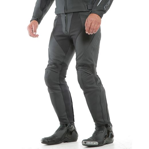 DAINESE PONY 3 BLACK-MATT LEATHER PANTS