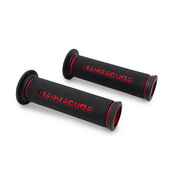 Barracuda Basic Grips χειρολαβές μηχανής μαύρο / κόκκινο Χανιά