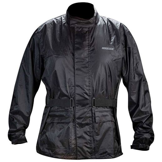 αδιάβροχα μπουφάν μηχανής NORDCODE RAIN JACKET II πάνω αδιάβροχο τζάκετ black μαύρο