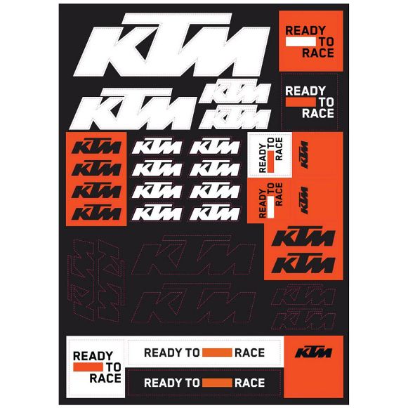 Ktm Team Corporate σετ αυτοκόλλητα black/orange Χανιά