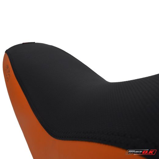 MOTO.K KTM LC4 ORANGE/BLACK SEAT COVER