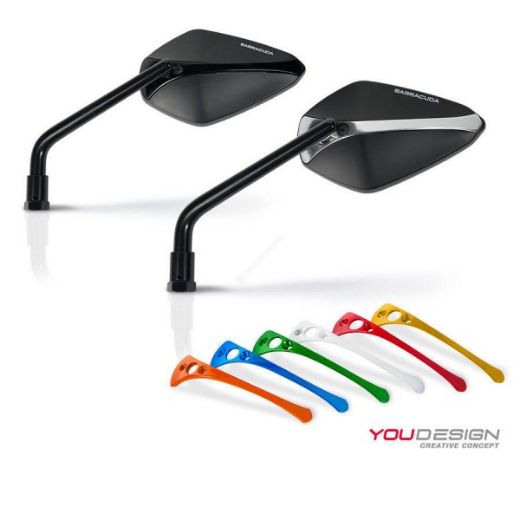 MIRROR BARRACUDA A-VERSION MIRROR SET BLACK