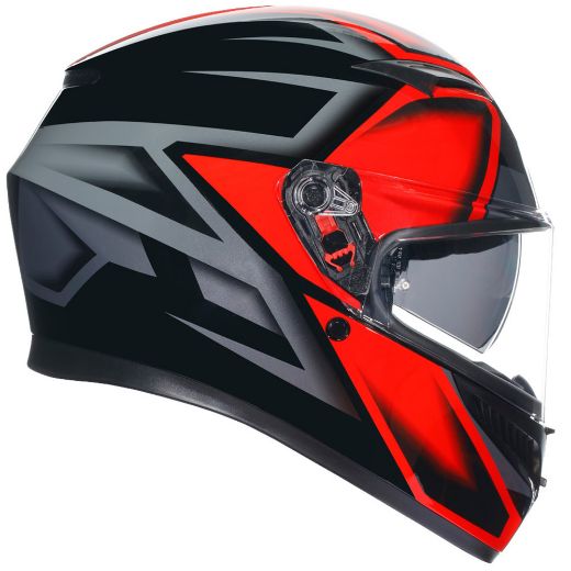 full-face κράνη μηχανής agv k3 COMPOUND BLACK/RED ece 2206 mplk κράνος