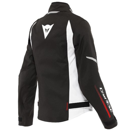 Γυναικείο Μπουφάν DAINESE VELOCE LADY D-DRY Αδιάβροχα Γυναικεία Μπουφάν μηχανής Black White Lava-Red