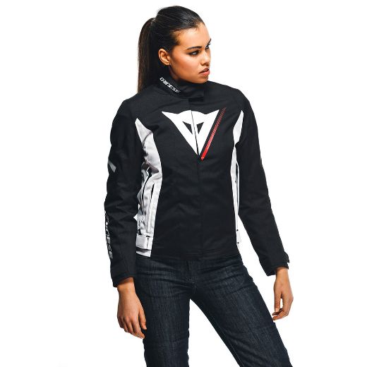 Αδιάβροχα Γυναικεία Μπουφάν μηχανής DAINESE VELOCE LADY D-DRY Black White Lava-Red