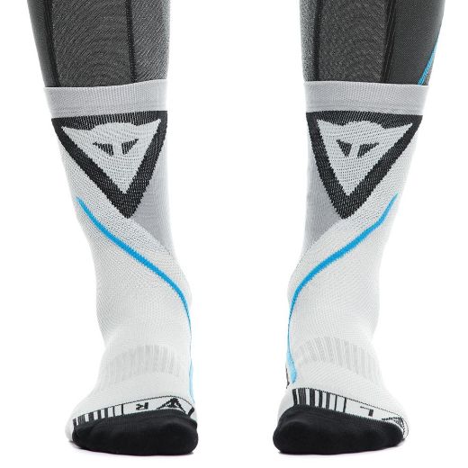 DAINESE DRY MID SOCKS WHITE_BLUE ISOTHERMIKES KALTSES MIXANIS