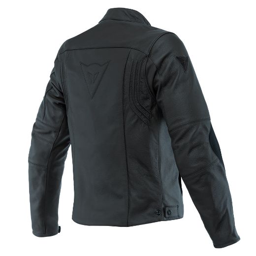 DAINESE RAZON 2 BLACK LEATHER JACKET Dermatino Mpoyfan Mixanis