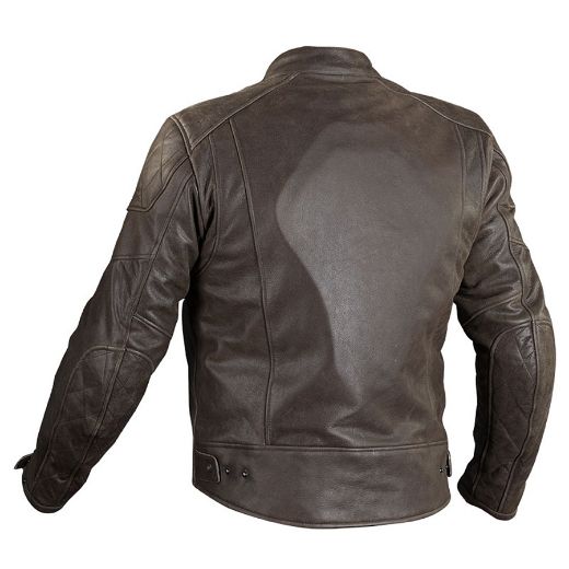 JACKET LEATHER NORDCODE CAFE RACE BROWN ANTIK