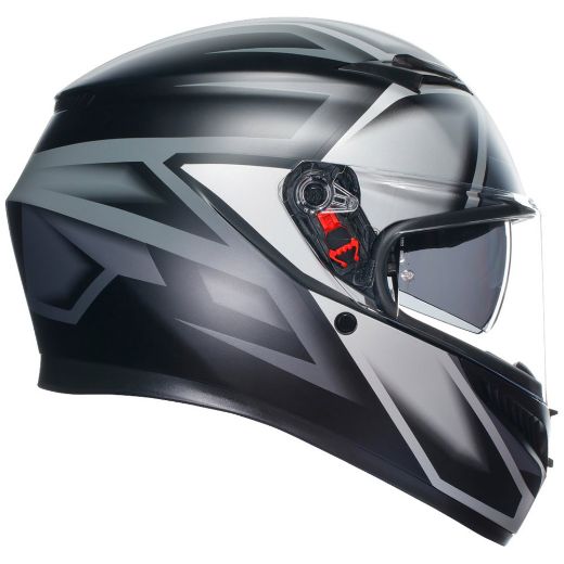 full-face κράνη μηχανής agv k3 COMPOUND MATT BLACK/GREY ece 2206 mplk κράνος