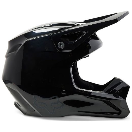 Κράνη Mx Enduro FOX V1 SOLID HELMET Black μαύρο