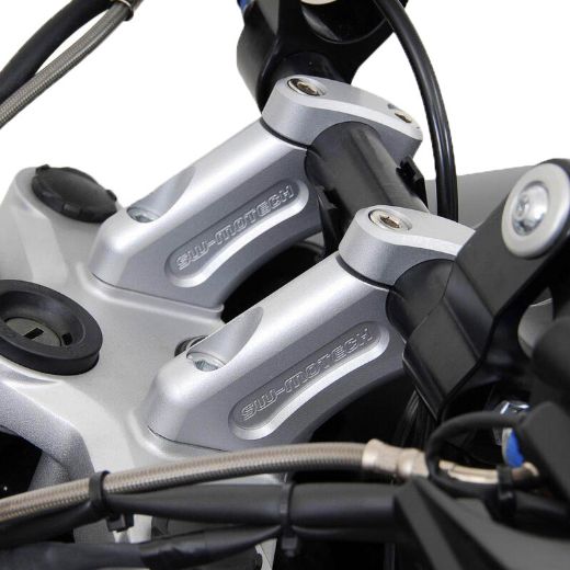 SW-MOTECH SILVER BAR RISERS FOR BMW R1200GS 2008-2012