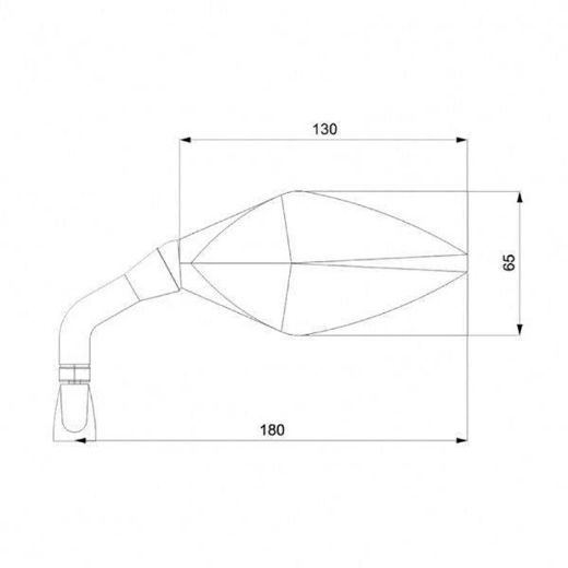 BARRACUDA RACE MIRROR SET FOR FAIRING