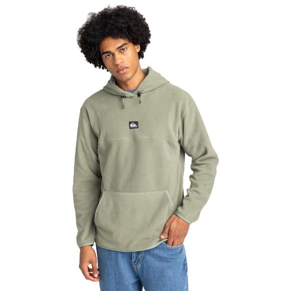 Quiksilver Sea Cliffs fleece φούτερ με κουκούλα γκρι χανιά