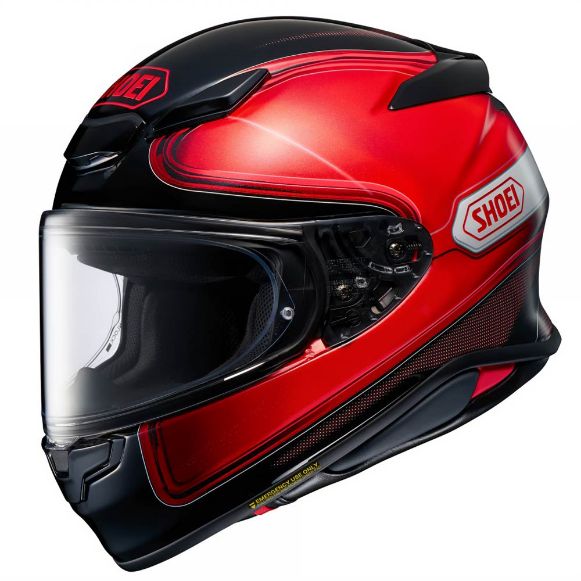 Shoei NXR2 Sheen TC-1 full face κράνη μαύρο κόκκινο χανιά