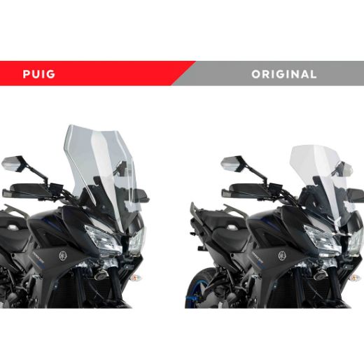 PUIG TOURING LIGHT SMOKE WINDSCREEN FOR YAMAHA TRACER 900/GT 2018