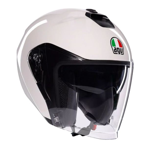 AGV Irides jet helmets mono materia white