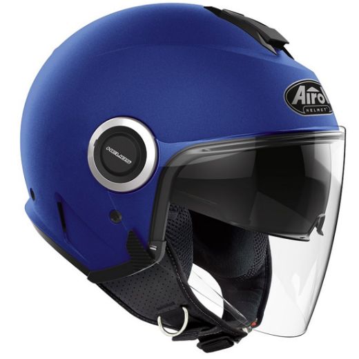 HELMET JET AIROH HELIOS BLUE MATT