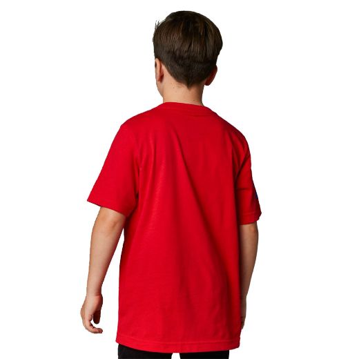 FOX YOUTH SKEW BASIC TEE FLAME RED