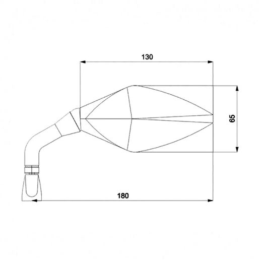 BARRACUDA RACE CARBON MIRROR SET FOR FAIRING