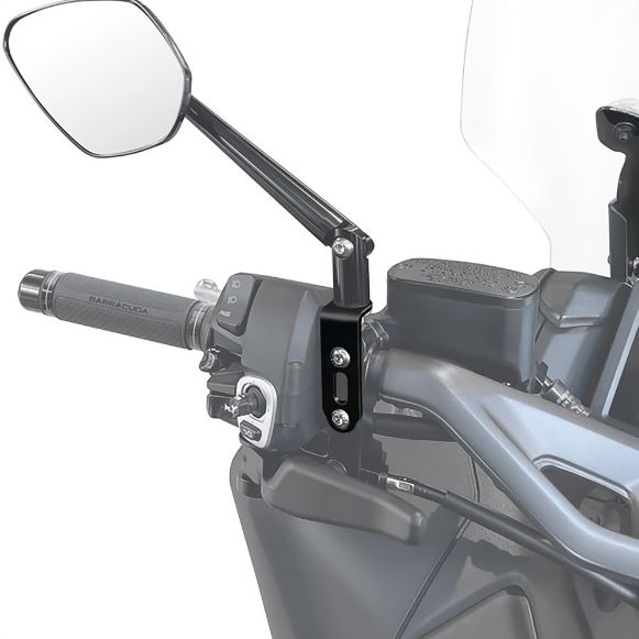 Αντάπτορες Καθρεπτών BARRACUDA YAMAHA T-MAX 560 2022-2023 Σετ YT-ADATT23 Μαύρο