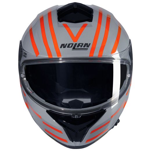 Nolan N80-8 full face helmets Veloce 349 grey/orange Chania