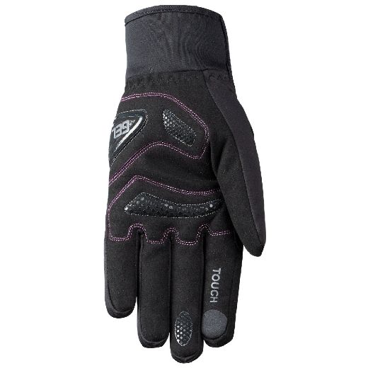 Motorcycle windstopper gloves Nordcode Derbi Lady mid season black/pink Chania