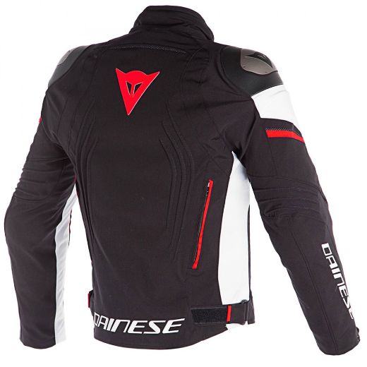 Σπορ χειμερινό αδιάβροχο μπουφάν DAINESE RACING 3 D-DRY Μαύρο / Λευκό / Κόκκινο Χανιά